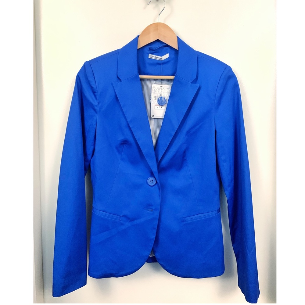 Stradivarius blue blazer NWT